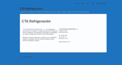 Desktop Screenshot of ctarefrigeracion.com